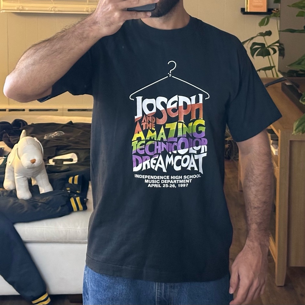 Vtg Joseph And The Amazing Technicolor Dreamcoat T-Shirt M 90s Fruit Of The Loom
